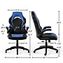 Staples Emerge Vortex Bonded Leather Ergonomic Gaming Chair, Black and Blue (58293-CC)~#|#~9D3D330D-C3DB-4A2E-88ACE802E54F2CA2_sc7