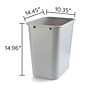 Coastwide Professional™ Indoor Trash Can Without Lid, Gray Soft Molded Plastic, 7 Gallon (CW56431)~#|#~9D43D7CD-E8E9-4A73-946F47F8A269F43C_sc7