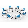 Luxor 29"W Height-Adjustable Trapezoid Student Desk with Drawer, White/Black (MBS-DESK)~#|#~9D4D2B84-ABDE-4555-9BD84F399E94A497_sc7