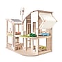 PlanToys Wooden Dollhouse with Furniture, 21.9" x 17.9" x 22.3", Green (PTS7156)~#|#~9D7117B1-73EA-4060-9A137D4B6D4FF557_sc7