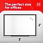 TRU RED Steel Magnetic Whiteboard | Dry Erase Board for Wall, White Board with Black Aluminum Frame, 3 ft x 2 ft~#|#~9D728DFE-0AA9-44ED-B7EE90F259DB0C34_sc7
