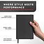 Staples Pro120 Elite™ Hardcover Journal, 5.5" x 8", Narrow Ruled, Black, 195 Pages (ST63365)~#|#~9D8036CA-0F1B-4079-85A47B5D8B87AFEA_sc7