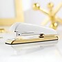 Swingline Durable Desktop Stapler, 20-Sheet Capacity, White/Gold (64701)~#|#~9DA85419-383F-4D16-B6EE925BD4243F6D_sc7