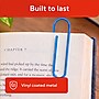 Staples Jumbo Paper Clips, 1.75", Assorted Colors, 500 Pack – Large Clips for Thick Papers & Color‑Coded Organization~#|#~9DB34B96-CCA2-4857-900DA5EEEA9EB605_sc7