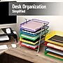Mind Reader 5-Compartment Metal Desk Tray, Multicolored (5TPAPER-ASST)~#|#~9DC834B4-E052-42EB-818E343482AE7CD2_sc7