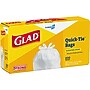Glad Tall 13 Gallon Quick Tie Kitchen Trash Bag, White, 200 Total Bags (15931)~#|#~9DCA09F7-1CF5-446C-9FC3BB54D355EF1B_sc7