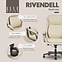 Elle Decor Rivendell AIR Lumbar Ergonomic Faux Leather Swivel Executive Chair, Cream (60124-CRM)~#|#~9DDC42AF-5046-4789-859C4D4FE3305693_sc7