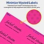 Avery Laser/Inkjet Rectangle Multipurpose Labels, 2" x 4", Neon Magenta, 200/Pack (94207)~#|#~9DF62A14-76E6-4722-92814A9D1EAAC6CE_sc7