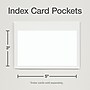 Cardinal HOLD IT Index Card Pocket, Clear, 100/Box (CRD 21150CB)~#|#~9E296FB0-F2D0-49B6-A5582A47B354A760_sc7