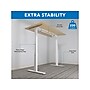 Mount-It! Ultimate 55"W Electric Rectangular Adjustable Standing Desk, Maple/White (MI-18077)~#|#~9E2AA406-F940-48A9-9A1E69D47C69DE2E_sc7