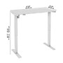 Bush Business Furniture Move 40 Series 48"W Electric Adjustable Standing Desk, Natural Elm/Black Powder Coat (M4S4824NEBK)~#|#~9E2DB5EB-6B18-4801-BAB046218E2ACA4A_sc7