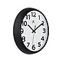 Infinity Instruments Wall Clock, 10.75"Dia. (20296BK-WH)~#|#~9E4D74C7-2E48-46E1-87E0ADAB688B5646_sc7
