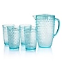Gibson Home Malone Plastic Pitcher and Tumbler Set, 5 Piece, Light Blue (935116861M)~#|#~9E8EB1CF-54BA-4953-AA36309CE9769B0E_sc7