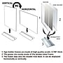 Azar Sign Holder, 5" x 7", Table Top, Clear, Acrylic, 10/Pack (102722-10PK)~#|#~9EBE332A-617B-4476-B43CEFEC292372AC_sc7