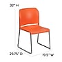 Flash Furniture HERCULES Series Plastic Contoured Stacking Chair, Orange/Gray (RUT238AOR)~#|#~9ECF145E-C812-4C8E-A47EC1807645903E_sc7