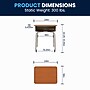 Flash Furniture Billie 24"W Student Desk with Open Front Metal Book Box, Walnut/Silver (FDDESKGYWAL)~#|#~9ED75EF9-3F9F-4410-B202B2761D0A6AD9_sc7