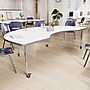 Flash Furniture Wren Kidney Activity Table, 96" x 48", Height Adjustable, White Top/Silver Frame (XUA4896KDWHTAC)~#|#~9ED8CE31-18A1-4EDB-843DE64C10606267_sc7