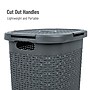 Mind Reader 15.85-Gallon Laundry Hamper with Lid, Plastic, Gray, 2/Set (60HAMP2PK-GRY)~#|#~9EDC664C-5873-428E-800757F344AB69C6_sc7
