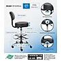 Boss Caressoft Vinyl Medical/Drafting Stool with Back Cushion, Black (B16245-BK)~#|#~9EDC7E30-84D5-42FD-85C455FC046DF0E0_sc7
