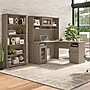 Bush Furniture Cabot 60"W L-Shaped Desk with Hutch and 5-Shelf Bookcase, Ash Gray (CAB011AG)~#|#~9EE2290F-3D66-4A4F-831D9E7DCAADA5A9_sc7