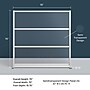 Luxor Translucence 3-Panel Room Divider, 70"H x 70"W, Translucent Plastic (PPWL010)~#|#~9EE30C02-DBE0-4CB9-B096C1513D46BCCC_sc7