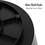 Mind Reader Plastic 4-Compartment Snack Carousel Organizer Snack Tray, Black (LAZSNACK-BLK)~#|#~9EE77A15-9690-4665-BED816A8DEECDC56_sc7