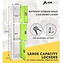 AdirOffice 72'' 3-Tier Green Storage Locker, 4/Pack (629-203-GRN-4PK)~#|#~9F493D48-56A5-4083-BCC8067734A5332C_sc7