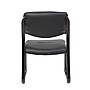Boss Armless Leather Sled Base Side Chair, Black (B9539)~#|#~9F52D37D-3315-40F9-8FFBA37B051354C9_sc7