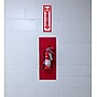 Cosco Fire Extinguisher Indoor/Outdoor Wall Sign, 4" x 13", Red/White (098063)~#|#~9F6F76AC-FB21-4DE1-9E76A1E8978FBD64_sc7