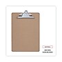 Universal Hardboard Clipboard, Letter, Brown, 8 1/2" x 11"~#|#~9F7CC6BF-29C8-43CE-BA0B79ADFD45473F_sc7