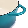 MegaChef Cast Iron 6.35 Qt. Dutch Oven, Teal (935122263M)~#|#~9F7DAE2D-AE64-4807-ADD16EFC25540B03_sc7