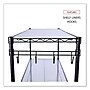 Alera® 5-Shelf Wire Shelving Kit with Casters and Shelf Liners, 48w x 18d x 72h, Black Anthracite~#|#~9F824663-FB2E-4087-9E63541EEF029B74_sc7