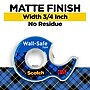 Scotch Wall-Safe Transparent Clear Tape Refill, 0.75" x 16.67 yds., 1" Core, 2 Rolls/Pack (183-DM2)~#|#~9FAABE55-3AE8-4ECA-801F77731D52EAEE_sc7