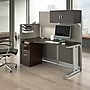 Bush Business Furniture Office in an Hour 63"H x 65"W Cubicle Panel Workstation, Mocha Cherry (WC36892-03STGK)~#|#~9FD0D284-C364-43E8-9CE4559CB78D6268_sc7