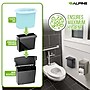 Alpine Industries Plastic Sanitary Napkin Disposal Receptacle, 10"x 5", Black (451-BLA-MK)~#|#~9FE371CA-3898-4EDD-A5C090F133E9AE65_sc7