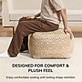 Anji Mountain Cherokee Mustard Ivory Fabric Rectangular Pouf Ottoman (AMBPF155-2014)~#|#~9FF1AC03-B655-4533-A212A85BC73F2DCA_sc7