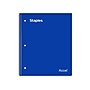 Staples Premium 1-Subject Notebook, 8" x 11", Graph Ruled, 100 Sheets, Blue (ST58323)~#|#~9FF7CCC9-C3D2-4A93-BE3672F97217328C_sc7