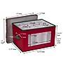 Household Essentials Holiday Stemware Windowed Panel Storage Box with 12 Compartments, Red/Green (HH540RED)~#|#~9FFE09AD-01FD-42E3-BE6970EF68B2D6F6_sc7