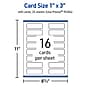 Avery Business Cards, 1" x 3", Matte White, 400/Pack (95284)~#|#~A0004C2B-EDB6-49D5-B14857306311748B_sc7
