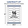 Avery Laser/Inkjet Rectangle Multipurpose Labels, 1" x 3", White, 800 Labels/Box (94224)~#|#~A00CD218-7BA2-4BBE-8FB5448E209ED4F5_sc7