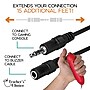 Teachers Choice Extension Cables for Handheld Game Buzzer System, 15 ft., Black, 8/Pack (NWHTCFT1751)~#|#~A02A36C7-2F16-433A-89104B0F9E43AFF9_sc7