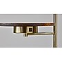 Adesso Wyatt 60"H Antique Brass Floor Lamp with White Textured Fabric Shade (2622-21)~#|#~A05033EF-2168-4C43-B1226ACF16E78912_sc7