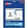 Avery Laser/Inkjet Round Multipurpose Labels, 3" Dia, Glossy White, 300 Labels/Box (94513)~#|#~A0755E5F-F24D-4235-801421F6B1C1E987_sc7