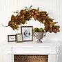 Nearly Natural 6' Autumn Magnolia Leaf and Berries Artificial Garland (4497)~#|#~A0838212-2E6B-4998-922C202E5C889628_sc7