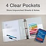 Cardinal Premier Heavy Duty 4" 3-Ring View Binders, D-Ring, White (10340CB)~#|#~A0A30B9C-27D7-4EE3-AC67B88376AD680E_sc7