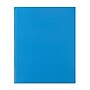 Staples Matte 2-Pocket Plastic Portfolio Folder with Fasteners, Blue (ST55477-CC)~#|#~A0A7D7D1-5AF0-42DE-BD1055EF1B62FD7F_sc7