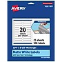 Avery TrueBlock Laser/Inkjet Rectangle Multipurpose Labels, 0.75" x 3.5", White, 500/Pack (94217)~#|#~A0B9E7A0-1740-4EA2-838DCAB2255F4BBD_sc7
