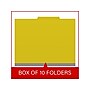 Medical Arts Press Pressboard Classification Folder, 1-Divider, 2" Expansion, Letter Size, Yellow, 10/Box (DV-T42-14-3YLW-PKT)~#|#~A0DD85CE-6118-4B4F-8EECD7484047790C_sc7