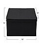 Household Essentials Extra Large Stackable Folding Fabric Storage Bin, 10" x 16"x 19", 52.64 Qt., Black, 2/Pack (7615-1)~#|#~A0F30E9B-1D86-422A-98E138331091B1BA_sc7