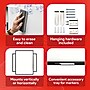 TRU RED™ Magnetic Steel Dry Erase Board, Satin Frame, 4' x 3' (TR61175)~#|#~A0F6264E-999F-40FD-B2BC59ABC260CC24_sc7